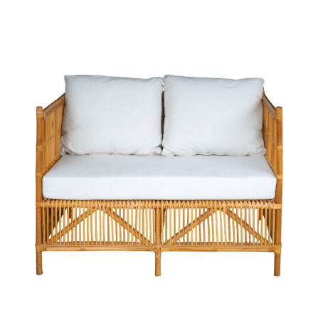 โซฟา 2 ที่นั่ง หวายแท้ PISAMAI รุ่น TARZAN SOFA แนว HOMIE COTTAGE โซฟานั่งเล่น ขนาด 126*76*90 CM สีธรรมชาติ_1